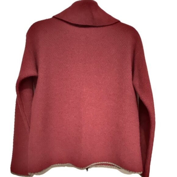 😊Brunello Cucinelli Wool Cashmere Hi-Neck Sweater Zipper Cardigan Womens Sz 44 - Picture 2 of 10